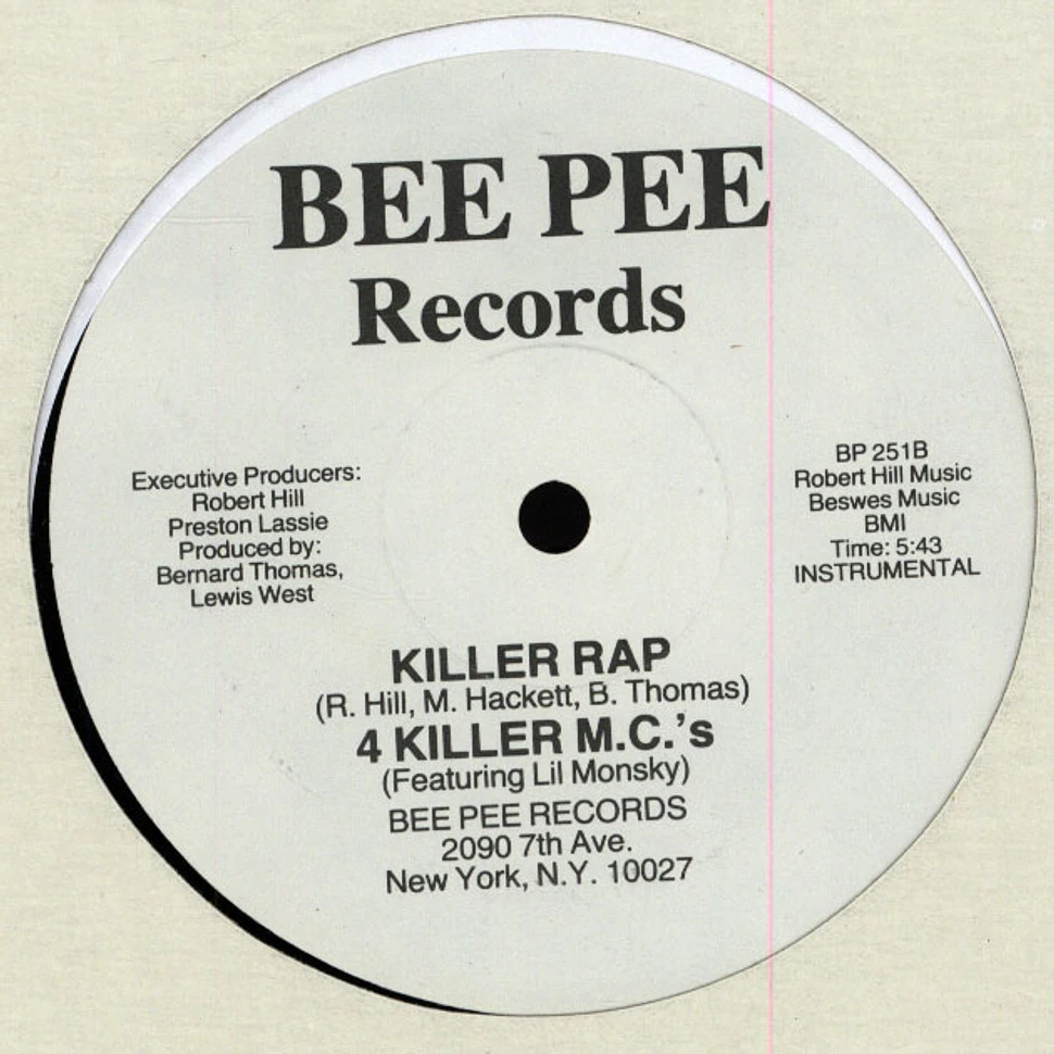 4 Killer M.C.'s - Killer Rap