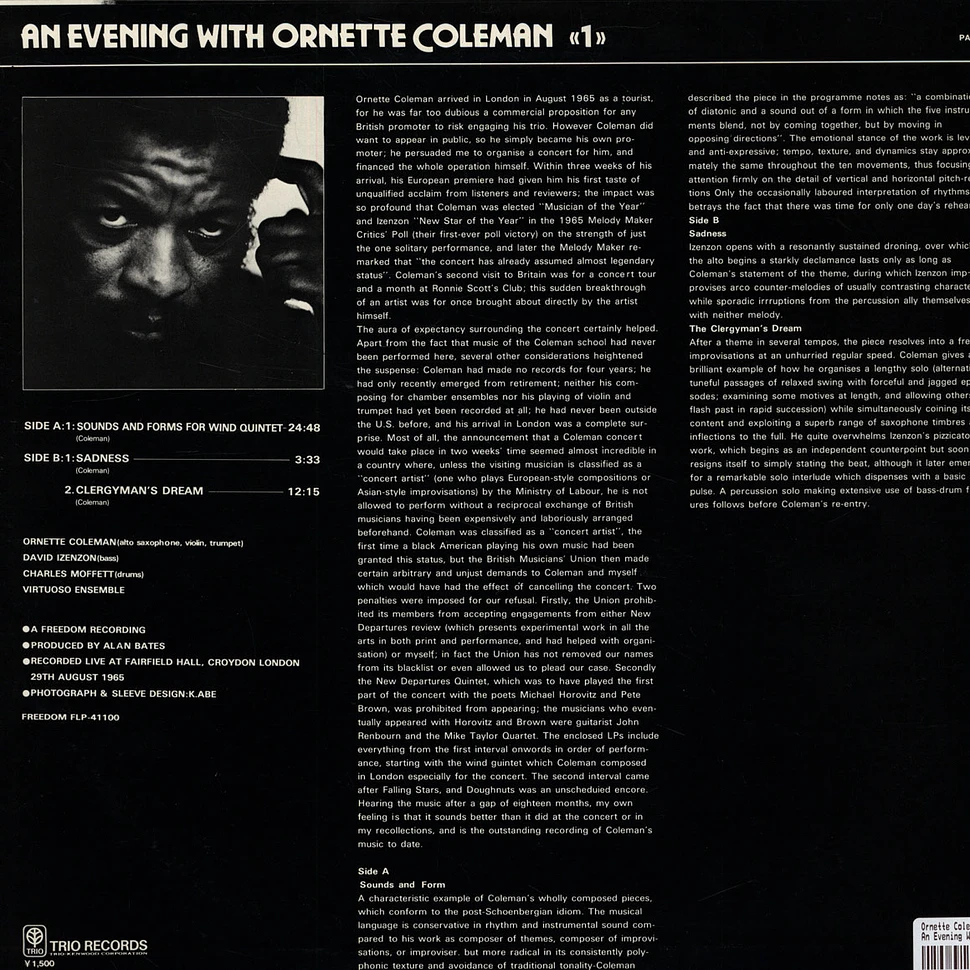 Ornette Coleman - An Evening With Ornette Coleman