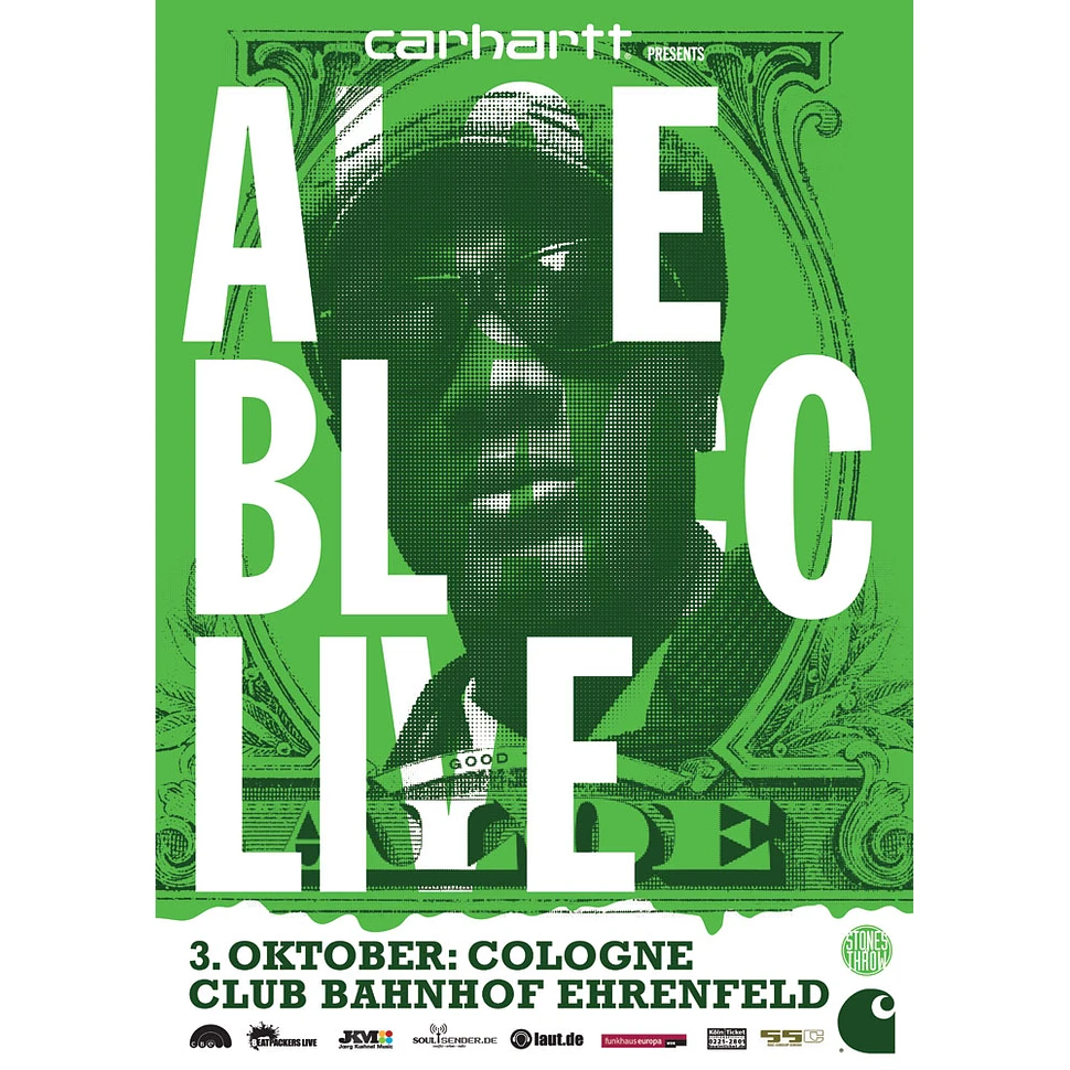 Aloe Blacc - Konzertticket für Köln, 03.10.2010 @ Club Bahnhof Ehrenfeld