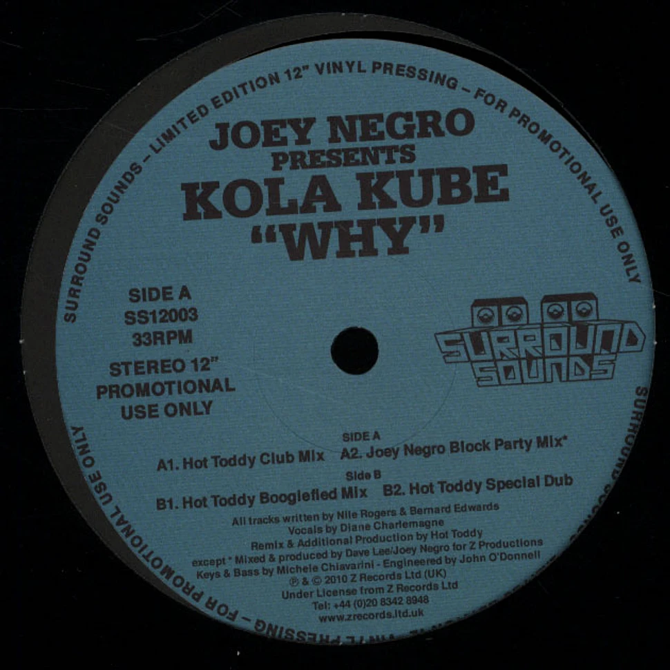 Joey Negro Presents Kola Kube - Why