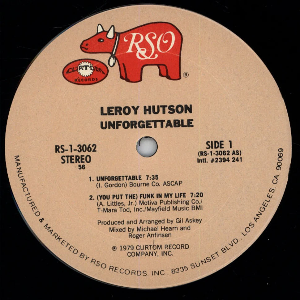 Leroy Hutson - Unforgettable