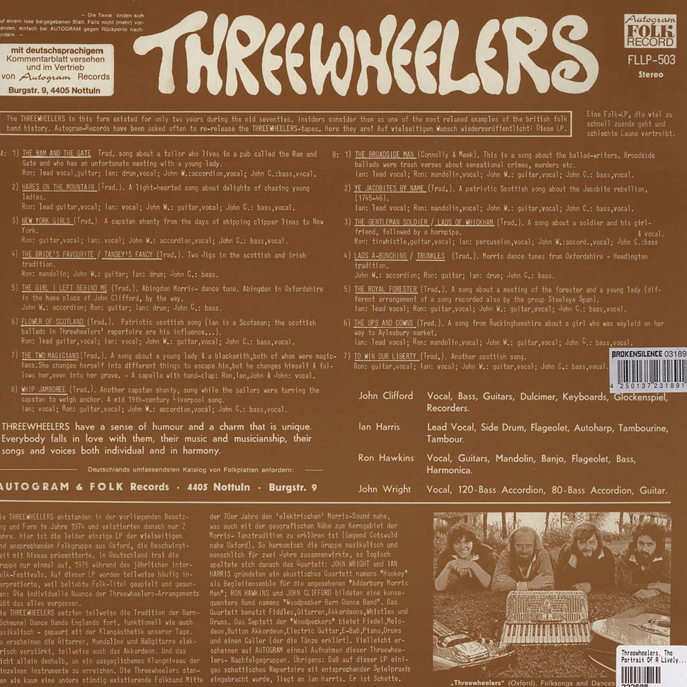 The Threewheelers - Portrait Of A Lively British Folkgroup