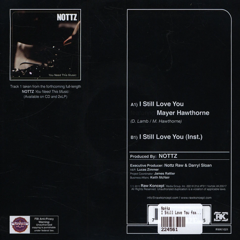 Nottz - I Still Love You feat. Mayer Hawthorne