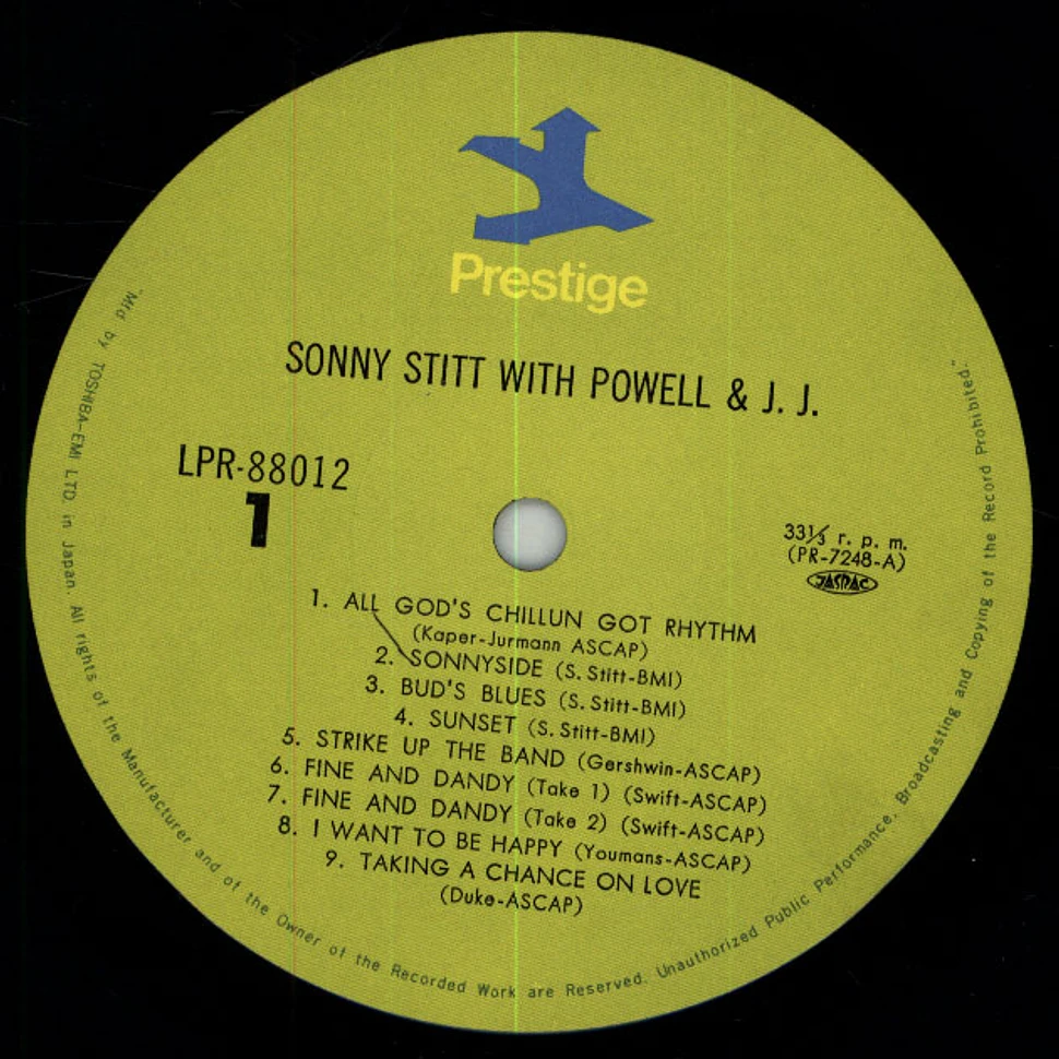 Sonny Stitt - Sonny Stitt With Powell & J.J.