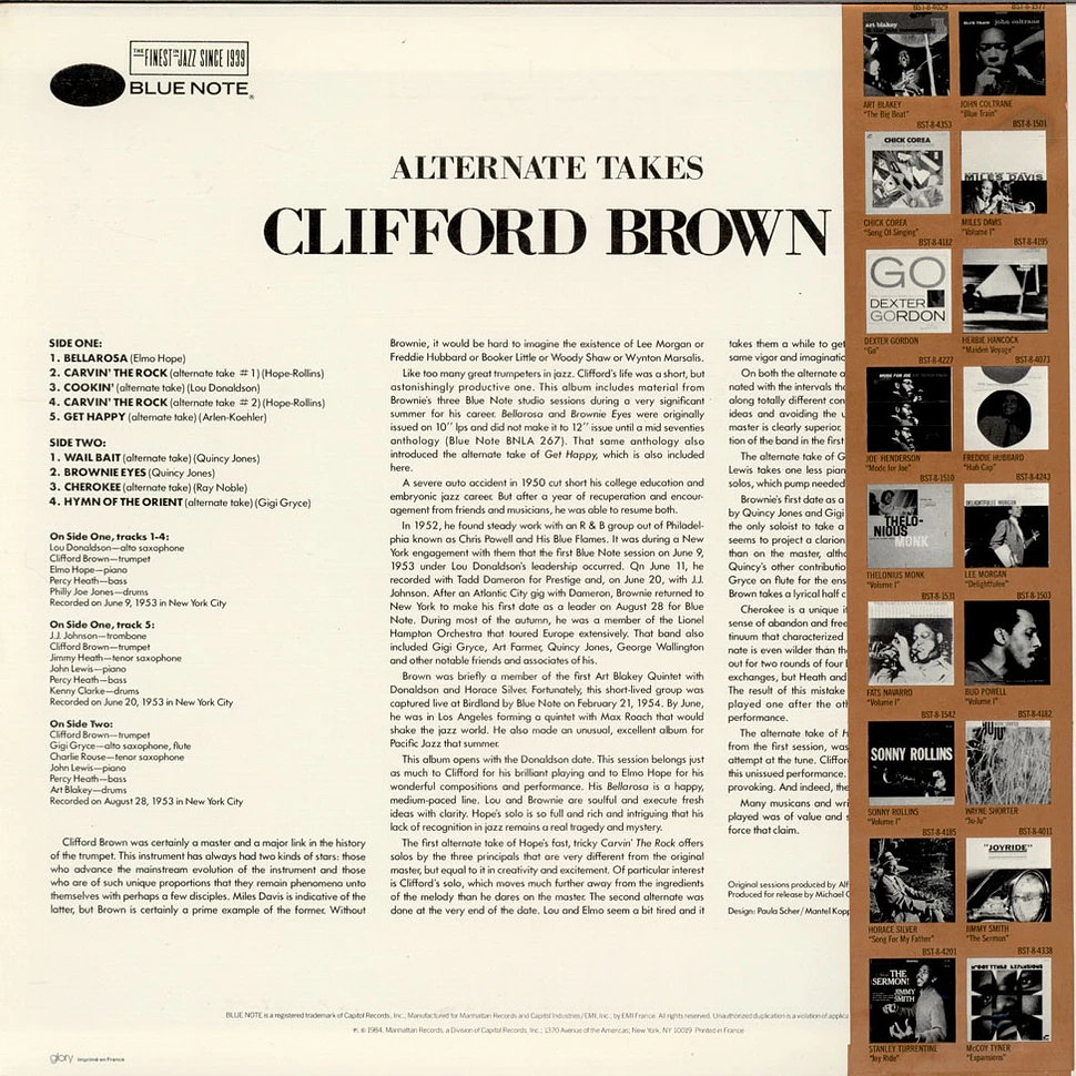 Clifford Brown - Alternate Takes