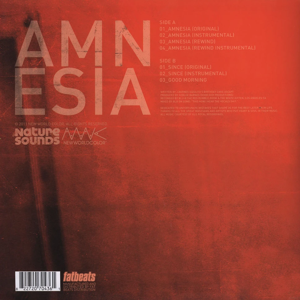 Blu - Amnesia