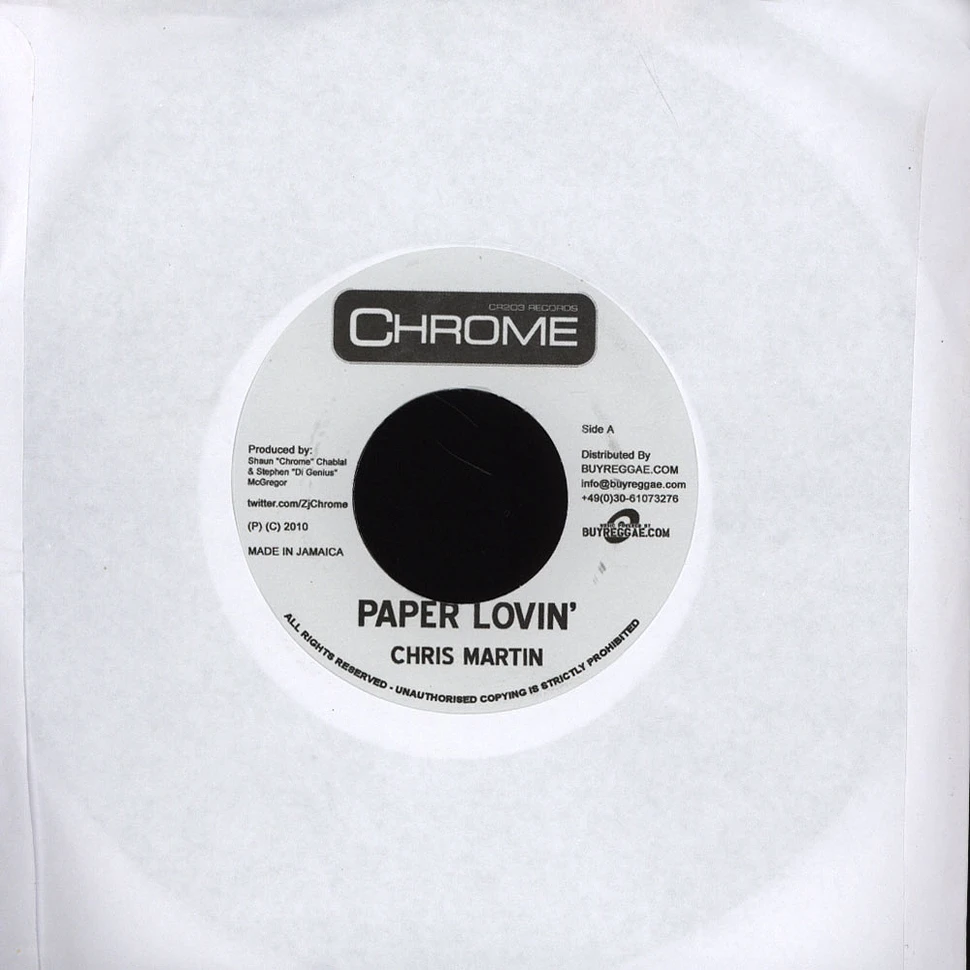 Chris Martin - Paper Lovin