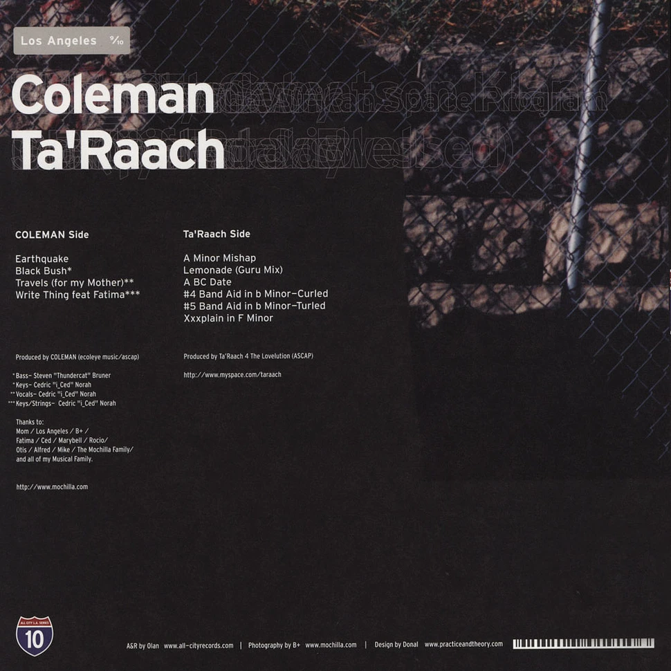 Coleman / Ta'Raach - Los Angeles 09/10