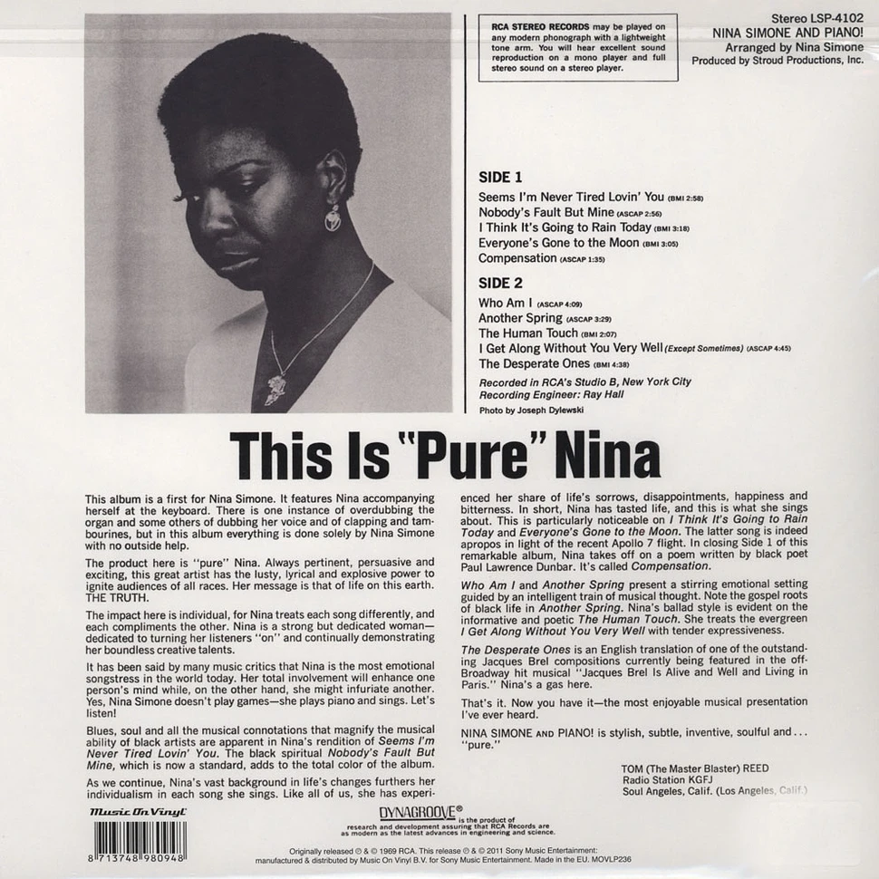 Nina Simone - And Piano