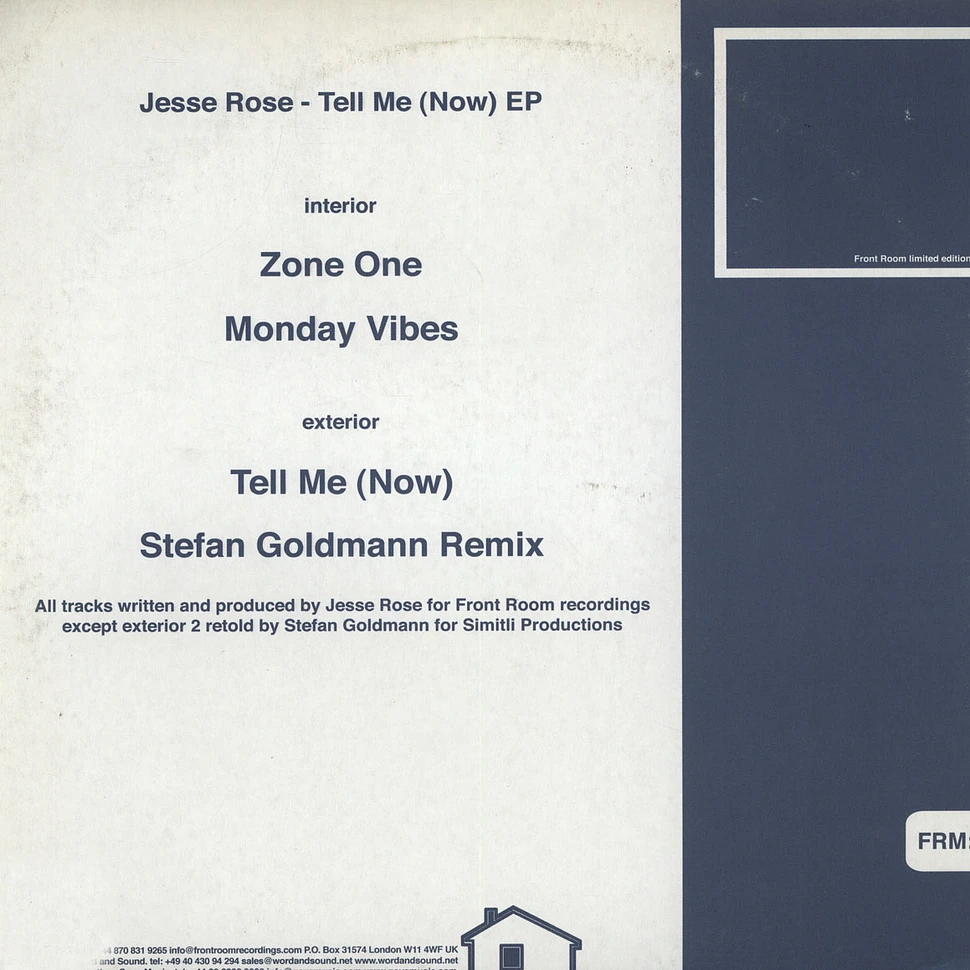 Jesse Rose - Tell Me (Now) EP