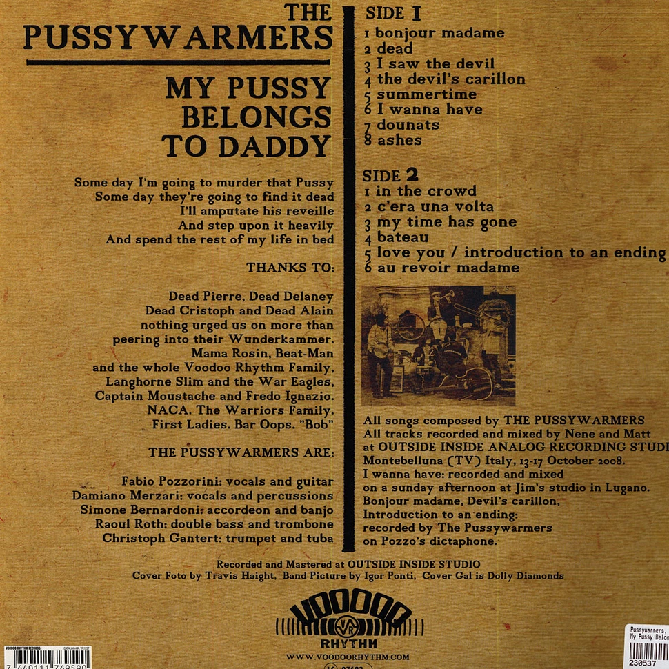 The Pussywarmers - My Pussy Belongs To Daddy