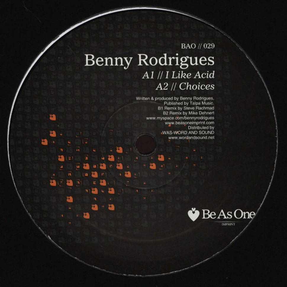 Benny Rodrigues - I Like Acid EP