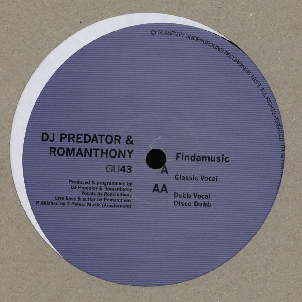 DJ Predator & Romanthony - Findamusic
