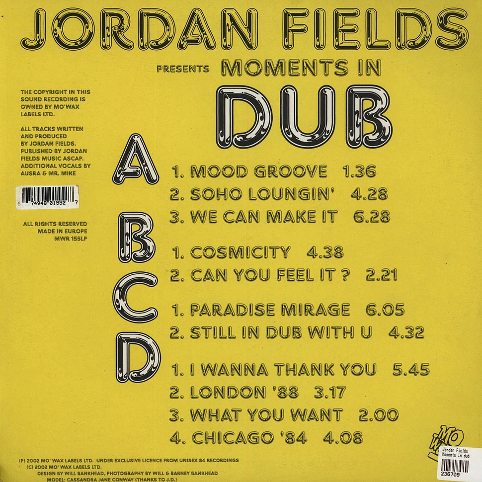 Jordan Fields - Moments In Dub