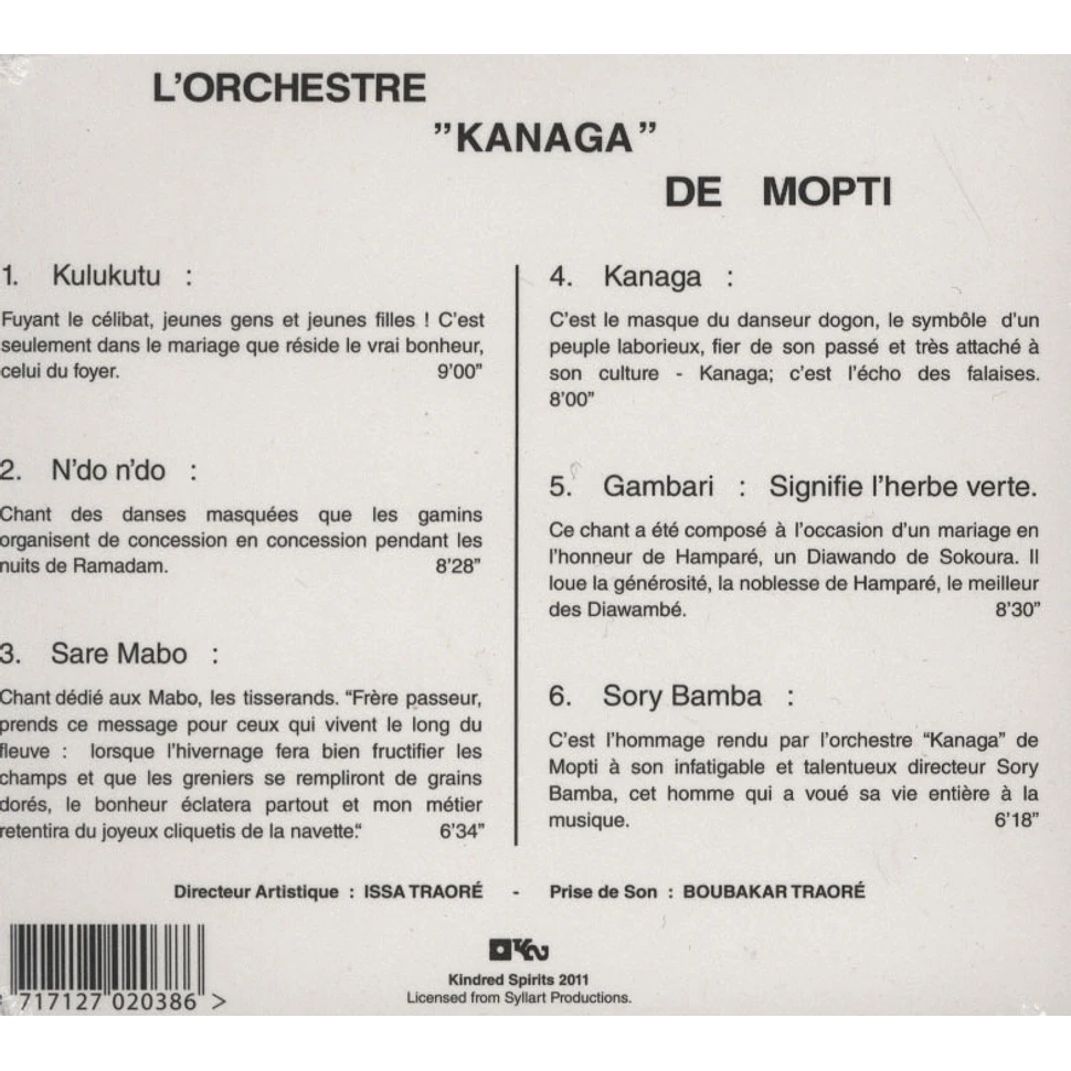L'Orchestre Kanaga De Mopti - Kanaga De Mopti