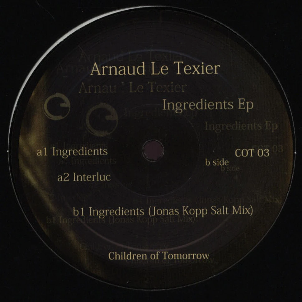 Arnaud Le Texier - Ingredients EP