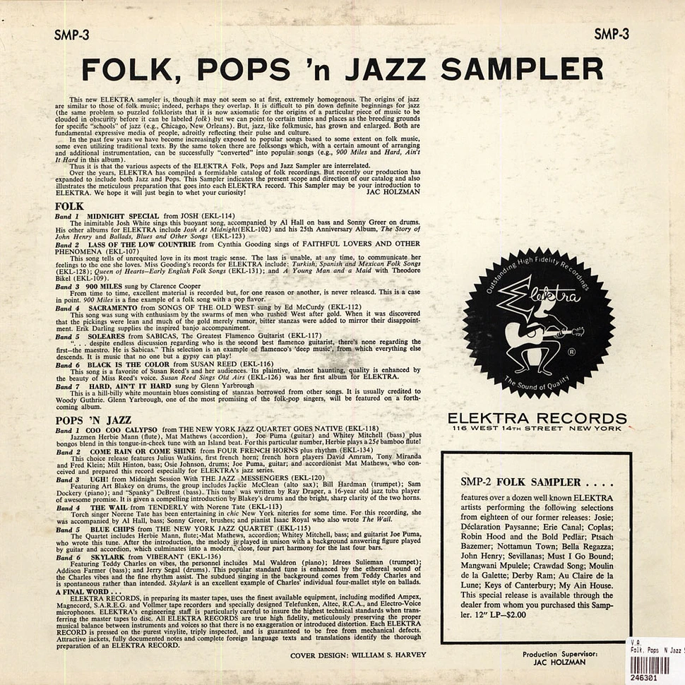 V.A. - Folk, Pops 'N Jazz Sampler