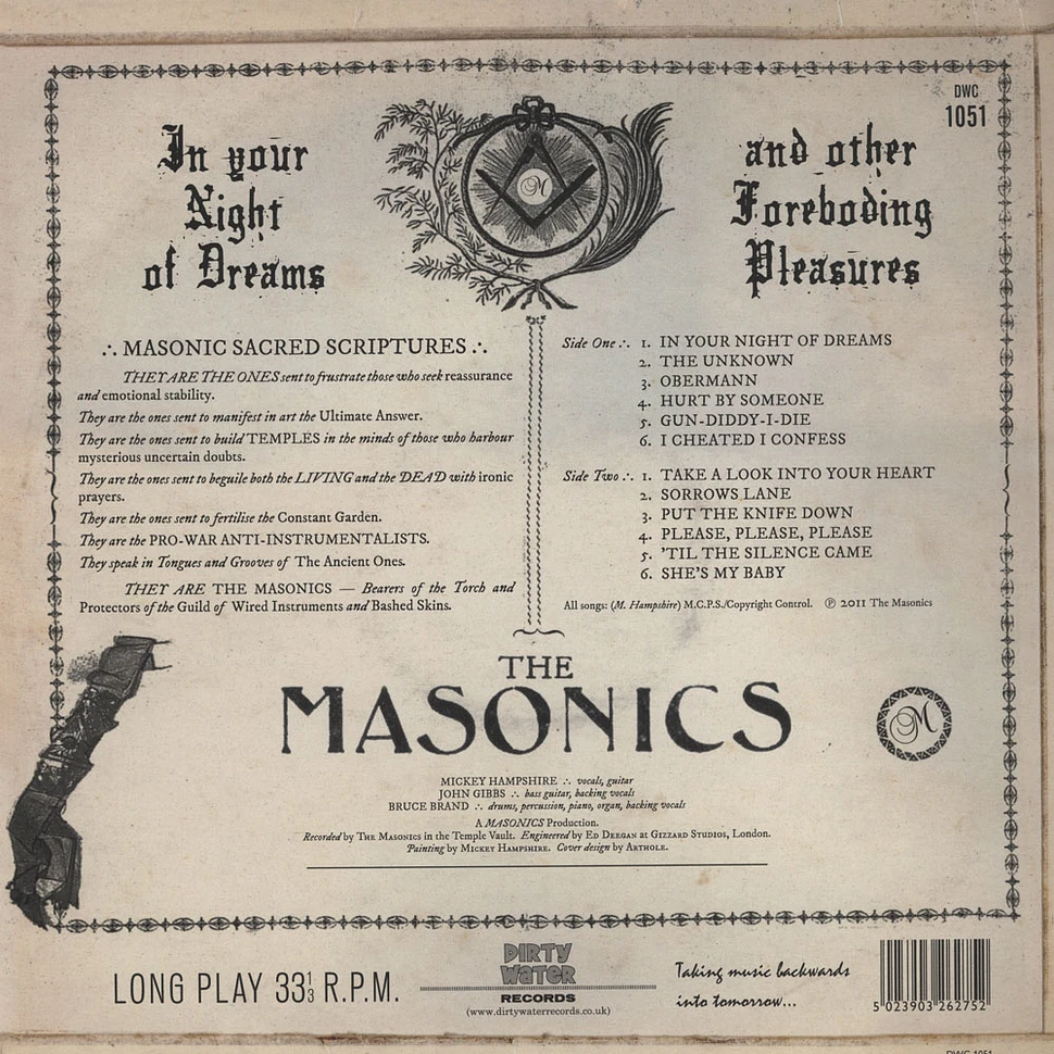 The Masonics - In Your Night Of Dreams… And Other Foreboding Pleasures