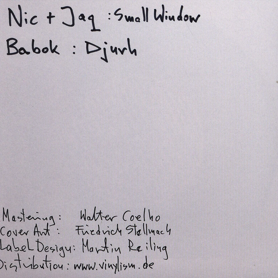 Nic & Jaq / Babok - Small Window / Djurh