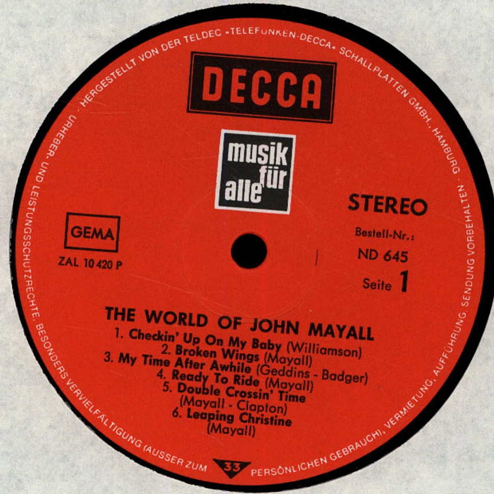 John Mayall - The World Of John Mayall Vol.2