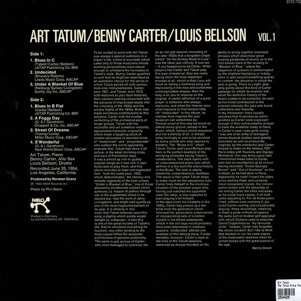 Art Tatum, Ben Webster, Red Callender, Bill Douglass - The Tatum Group Masterpieces