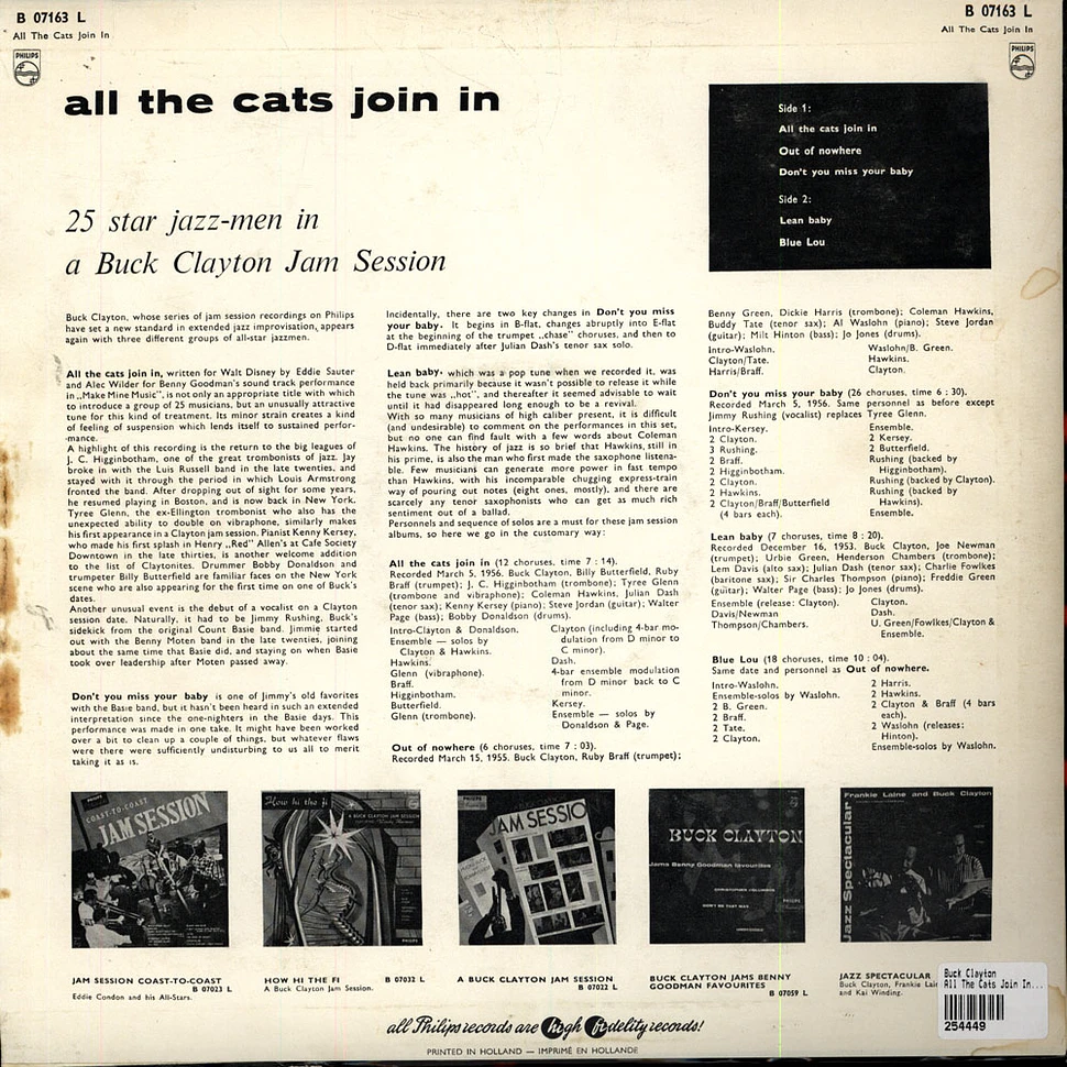 Buck Clayton - All The Cats Join In (A Buck Clayton Jam Session)