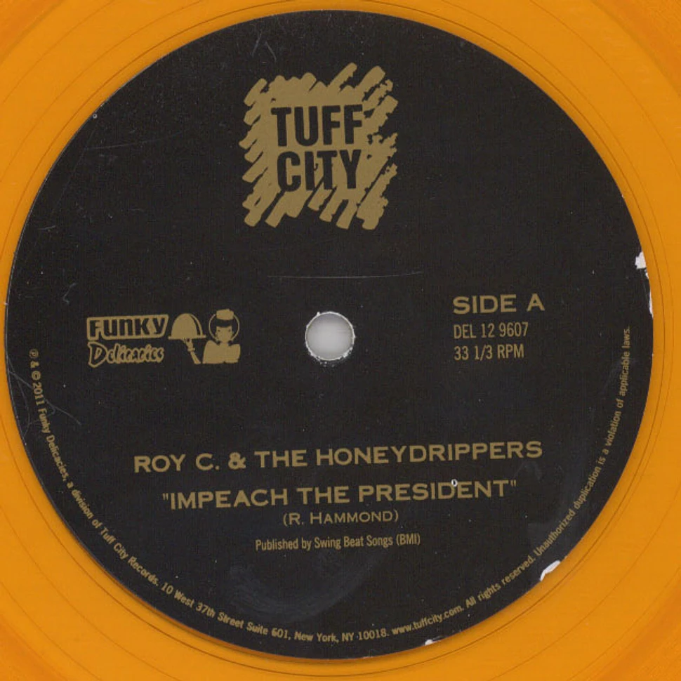 Roy C & The Honeydrippers - Impeach The President Gold Vinyl