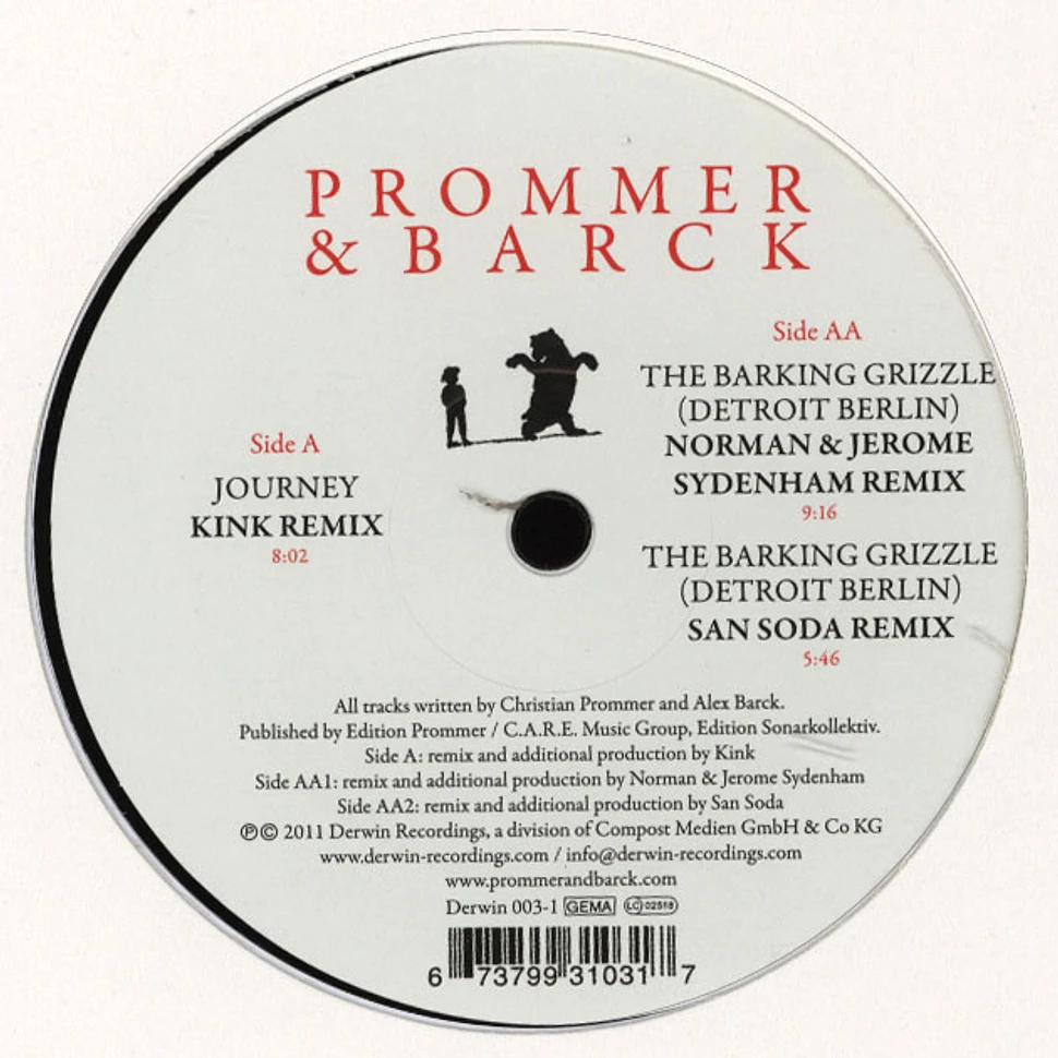 Prommer & Barck - Journey / The Barking Grizzle Remixes