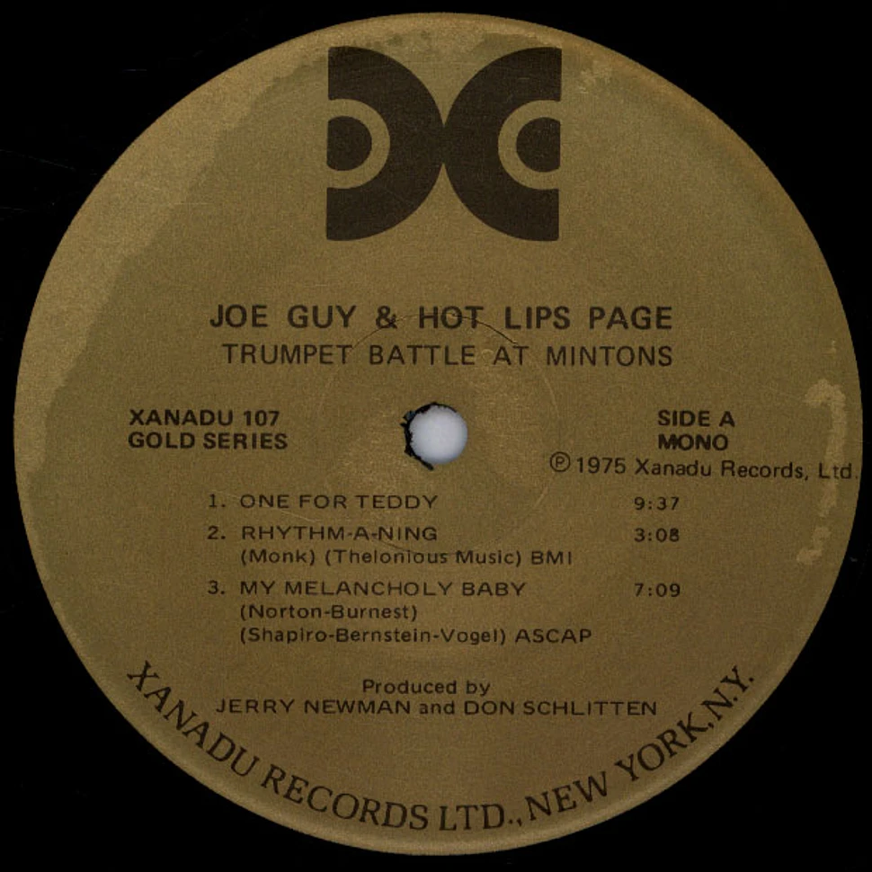 Joe Guy & Hot Lips Page - Trumpet Battle At Minton's