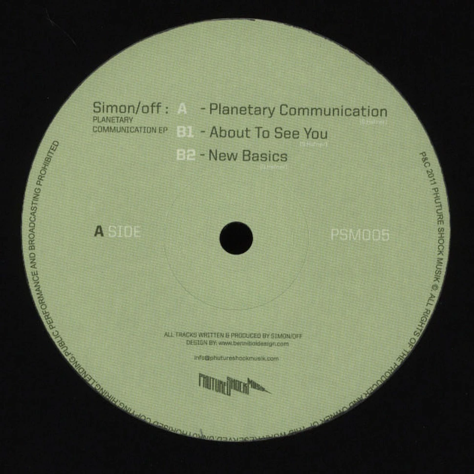Simon/off - Planetary Communication EP