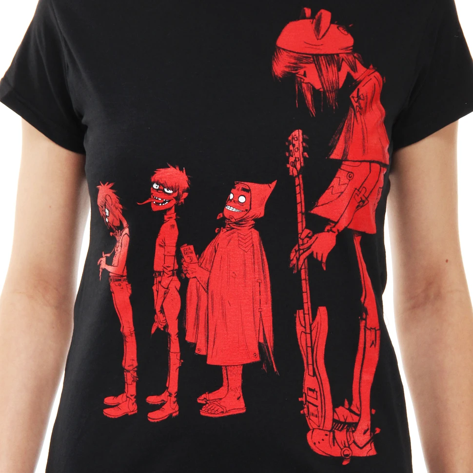 Gorillaz - Noodle Band Red Women T-Shirt