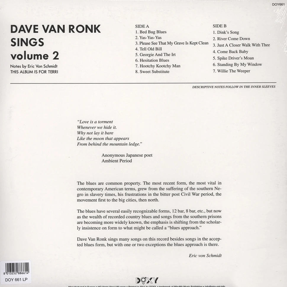Dave Van Ronk - Sings