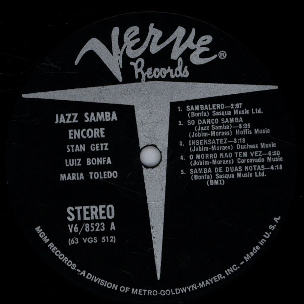 Stan Getz & Luiz Bonfa - Jazz Samba Encore