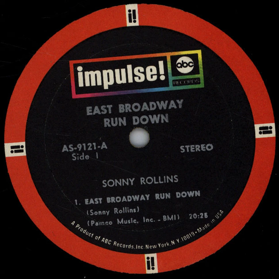 Sonny Rollins - East Broadway Run Down