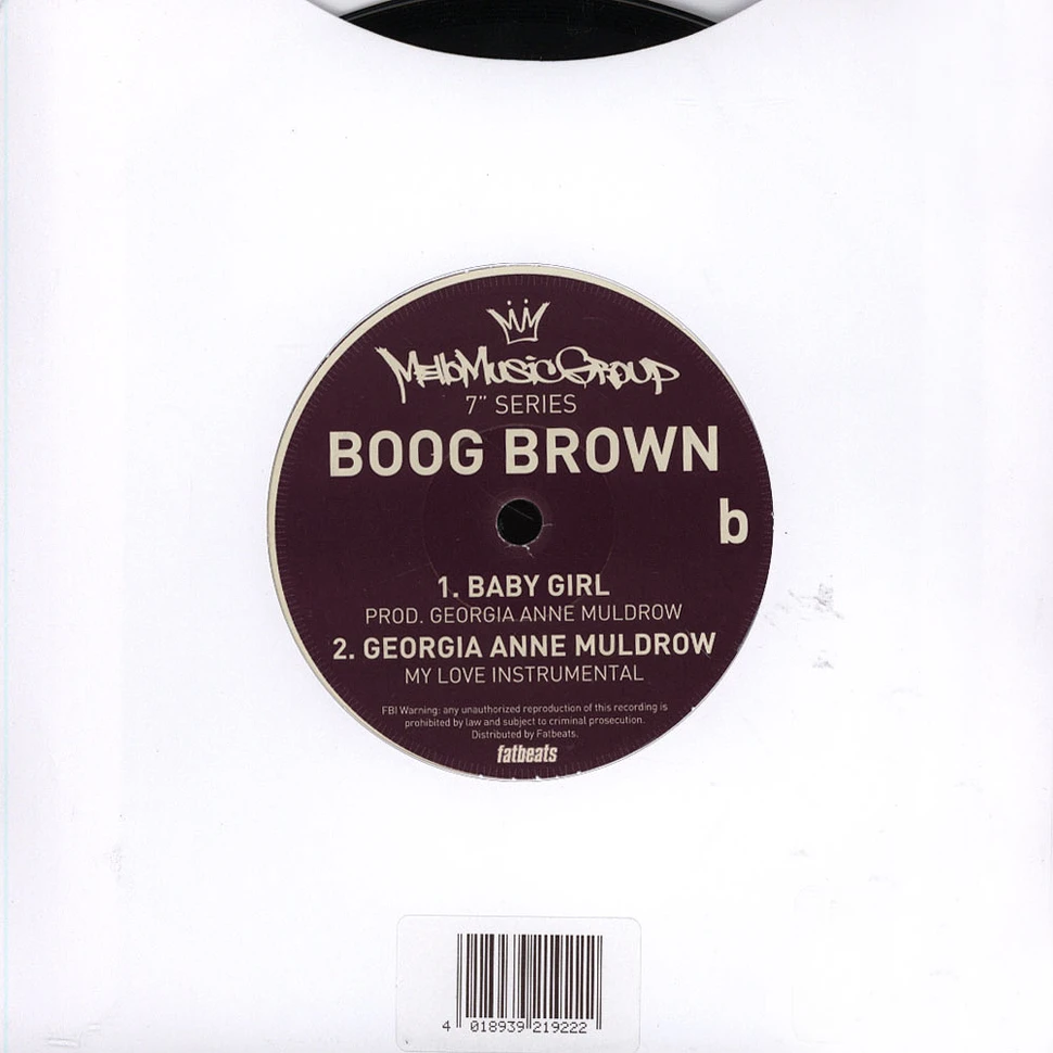 Boog Brown - Mello Music Group 7" Series Volume 1