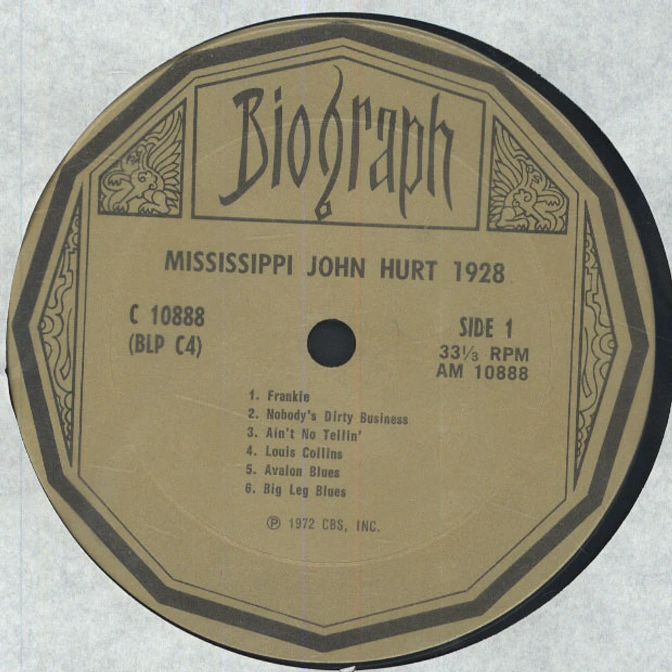 Mississippi John Hurt - 1928 - His First Recordings