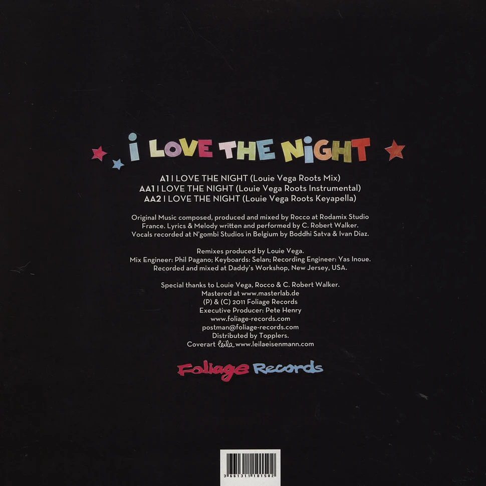 Rocco & C. Robert Walker - I Love The Night Little Louie Vega Remix