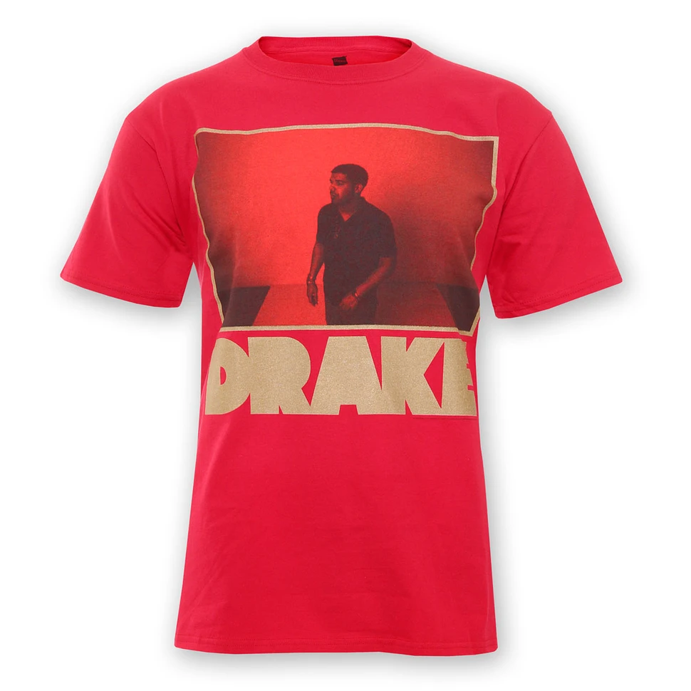 Drake - Red Photo Outline T-Shirt