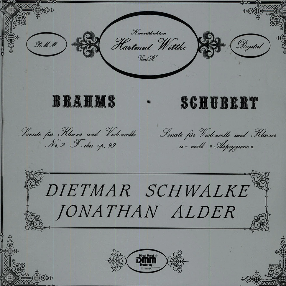 Johannes Brahms / Franz Schubert - Sonate für Klavier und Violoncello / Cellos Sonatas