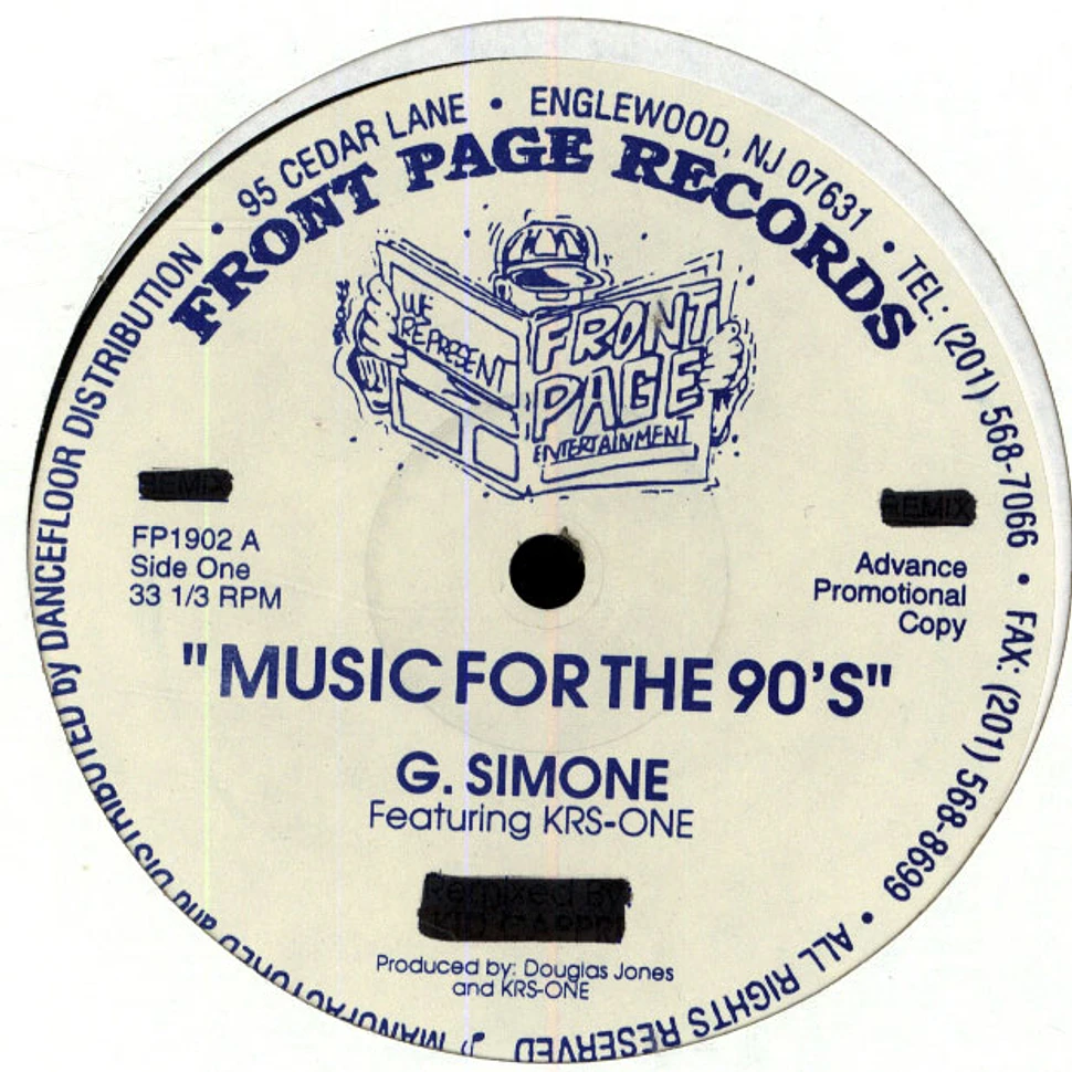 G.Simone - Music for the 90s feat. Krs One