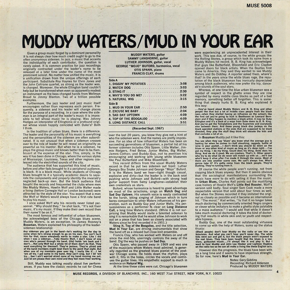 Muddy Waters - Mud In Your Ear