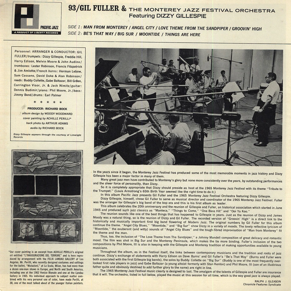 Gil Fuller & The Monterey Jazz Festival Orchestra Featuring Dizzy Gillespie - Gil Fuller & The Monterey Jazz Festival Orchestra Featuring Dizzy Gillespie