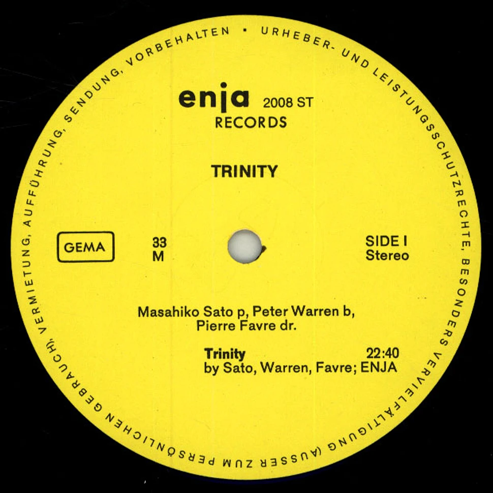 Masahiko Satoh / Peter Warren / Pierre Favre - Trinity