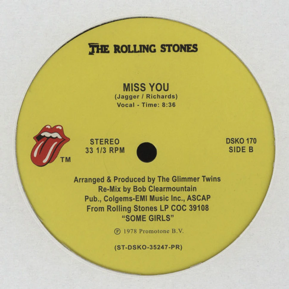 The Rolling Stones - Hot Stuff / Miss You