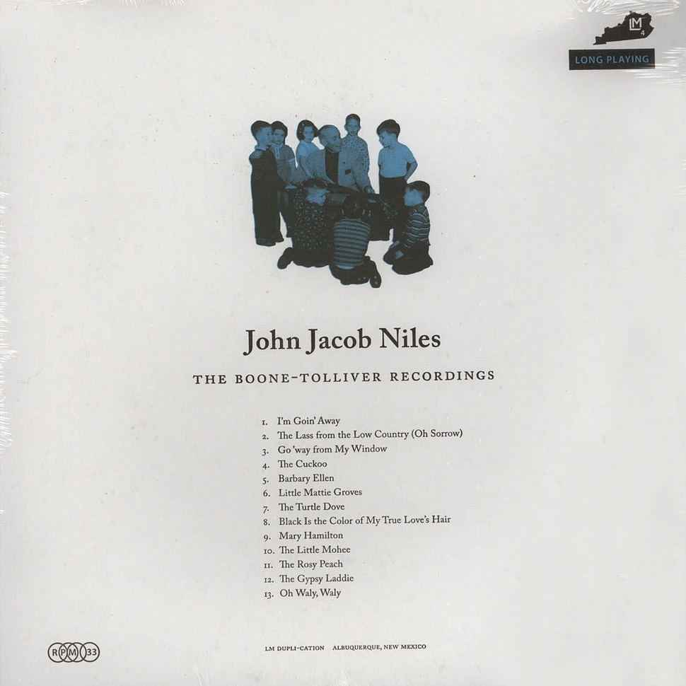 John Jacob Niles - Boone-Tolliver Recordings