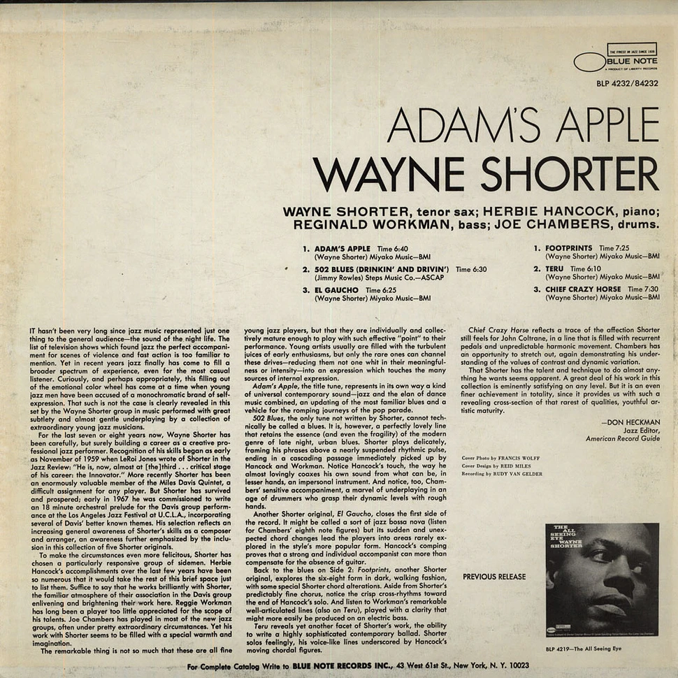 Wayne Shorter - Adam's Apple