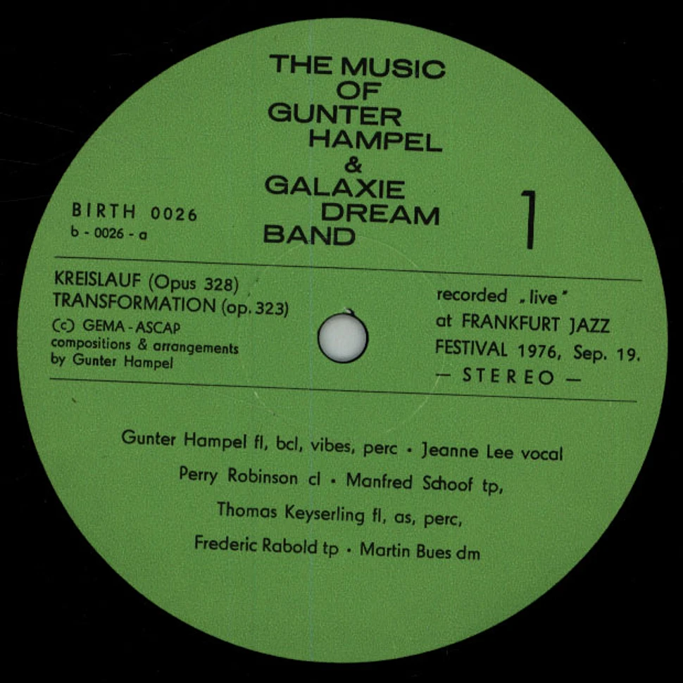 Gunter Hampel & Galaxie Dream Band - Transformation