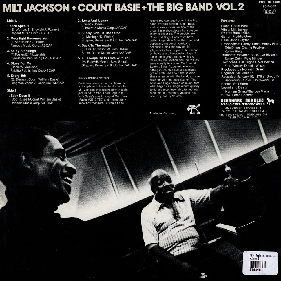 Milt Jackson + Count Basie Big Band - Milt Jackson + Count Basie + The Big Band Vol. 2