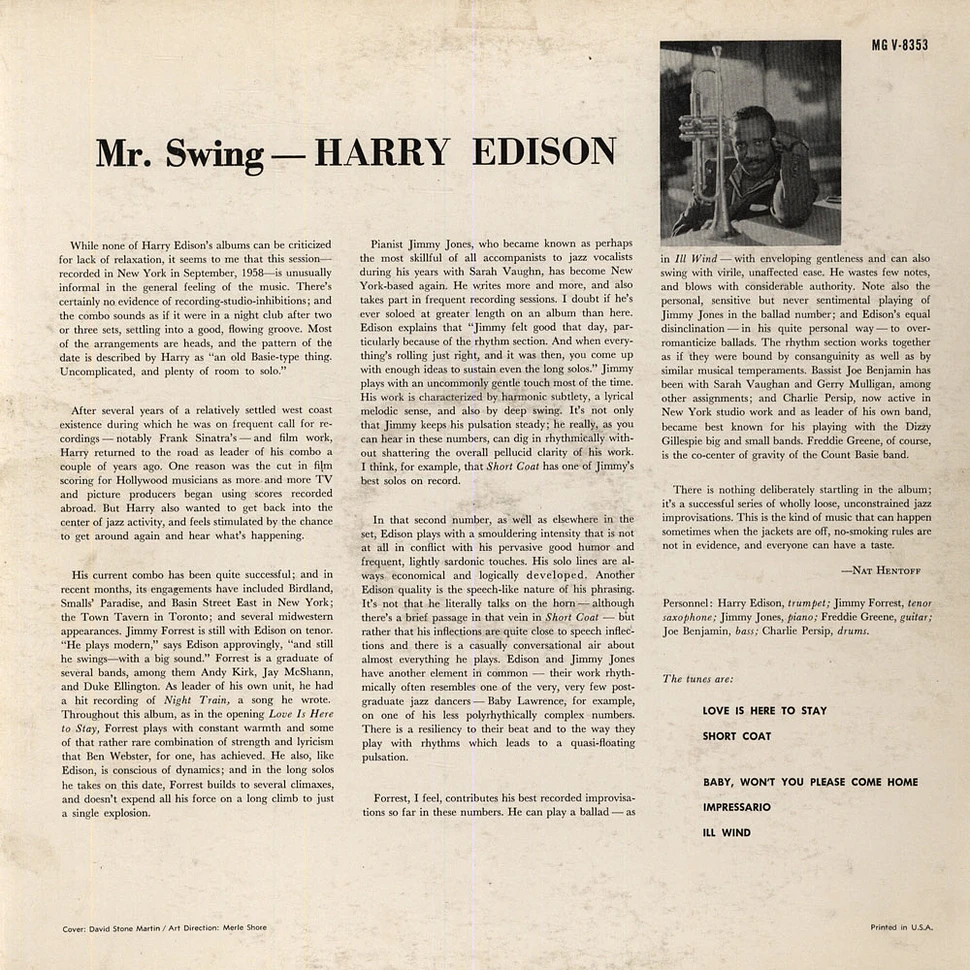 Harry Edison - Mr. Swing