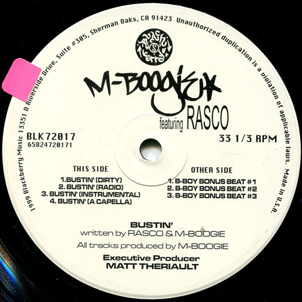 M-Boogie Featuring Rasco - Bustin' (Out The Perpetrators)